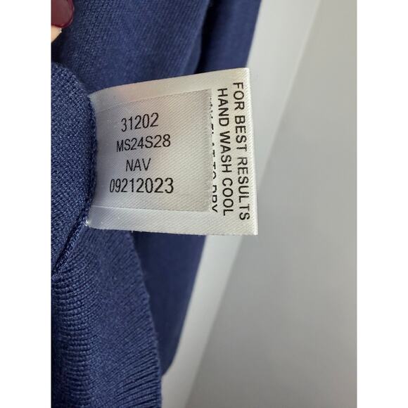 Peter Millar Whitaker Quarter-Zip Sweater Blue Men's XL Preppy - Picture 9 of 10